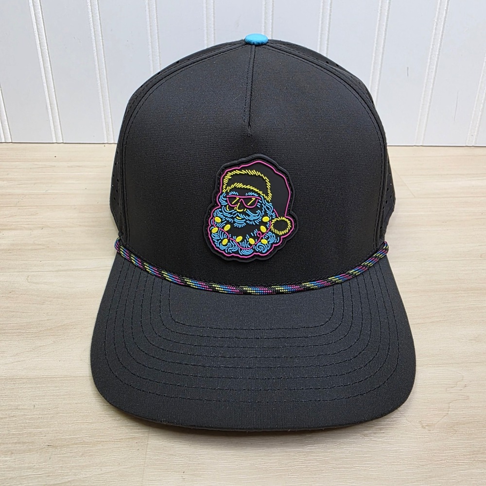 Alter Ego Coaster Splash Naughty Santa Neon Snapback Hat Laser Perforated XL Cap